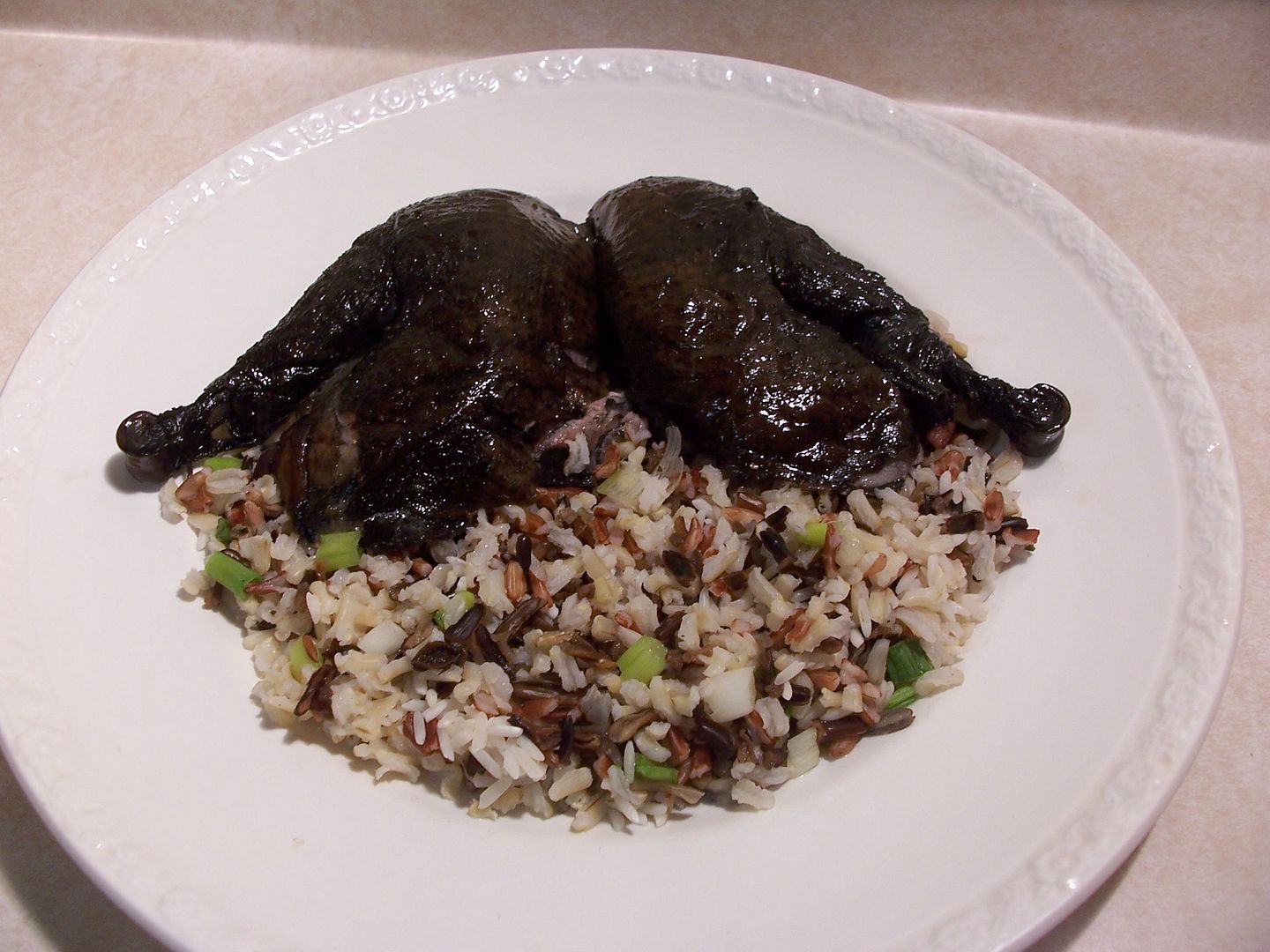 Cowgirl's Country Life Black Meat Chickens (Silkies) on the Drum